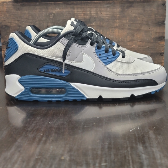 Nike Air Max 90 "Black Teal Blue" (Industrial Blue) Mens 10 New. Ships Today - Picture 2 of 12